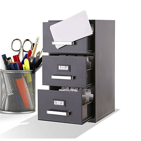 business card holder mini file cabinet